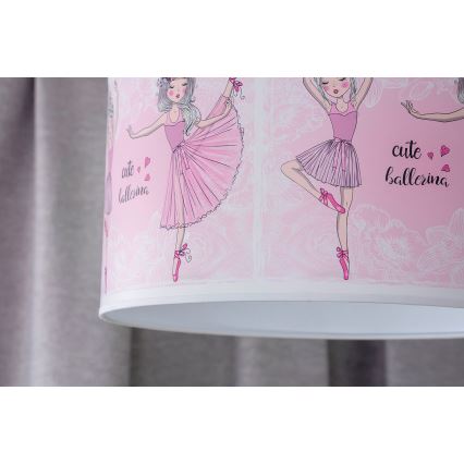 Duolla - Children's chandelier on a string PRINT M 1xE27/40W/230V d. 35 cm ballerinas