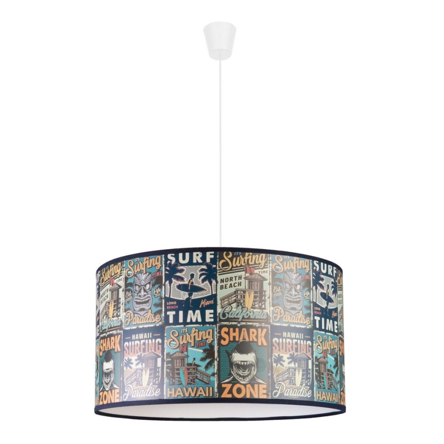 Duolla - Children's chandelier on a string PRINT M 1xE27/40W/230V d. 35 cm posters