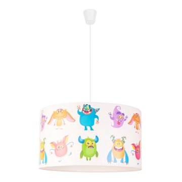 Duolla - Children's chandelier on a string PRINT M 1xE27/40W/230V d. 35 cm trolls