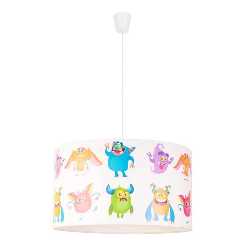 Duolla - Children's chandelier on a string PRINT M 1xE27/40W/230V d. 35 cm trolls