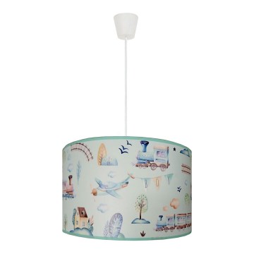 Duolla - Children's chandelier on a string TRAIN 1xE27/15W/230V d. 35 cm