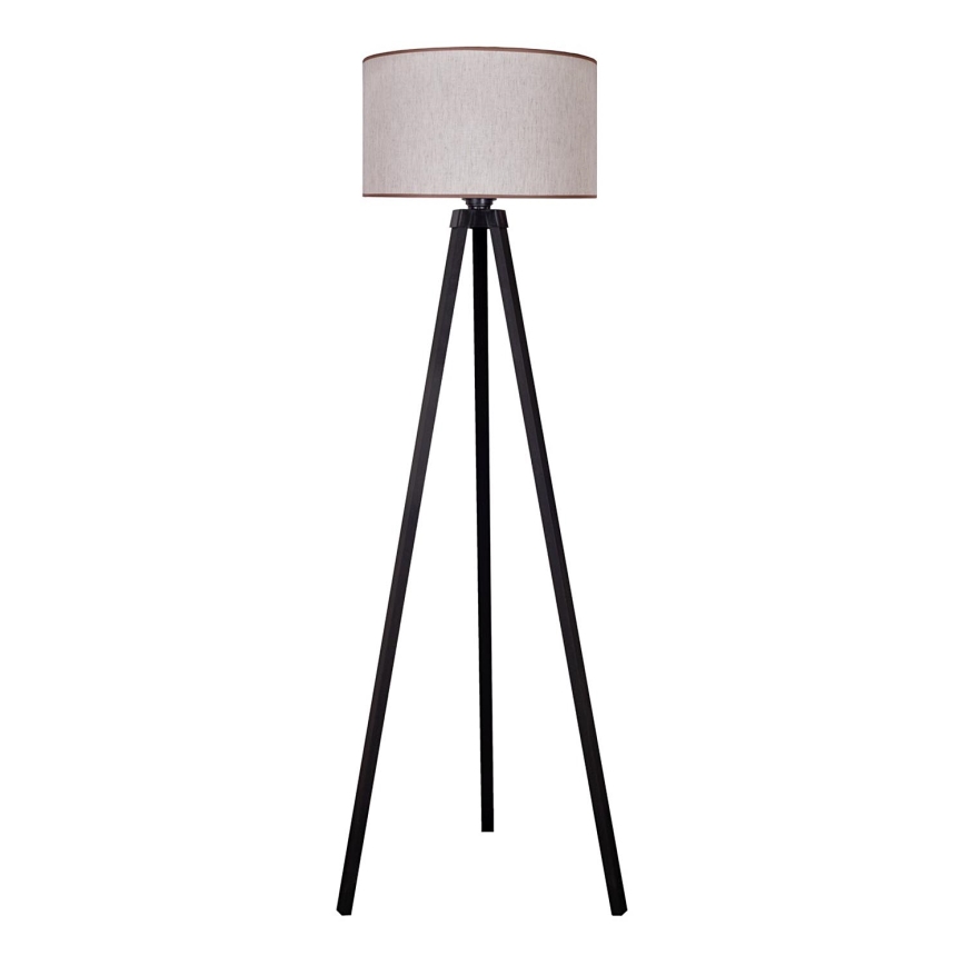 Duolla - Floor lamp 1xE27/60W/230V d. 44 cm beige/wenge