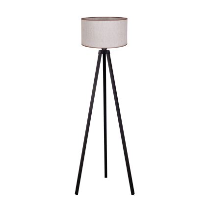 Duolla - Floor lamp 1xE27/60W/230V d. 44 cm beige/wenge
