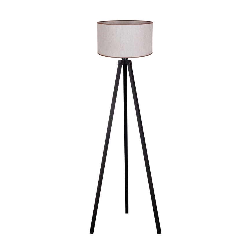 Duolla - Floor lamp 1xE27/60W/230V d. 44 cm beige/wenge