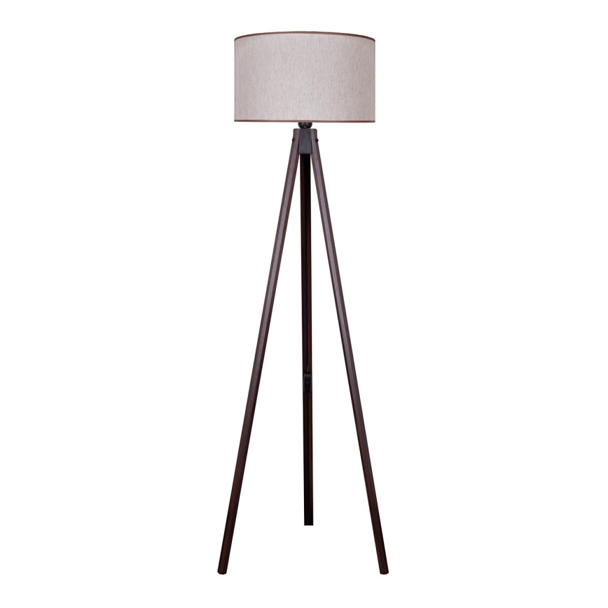 Duolla - Floor lamp 1xE27/60W/230V d. 44 cm beige/wenge