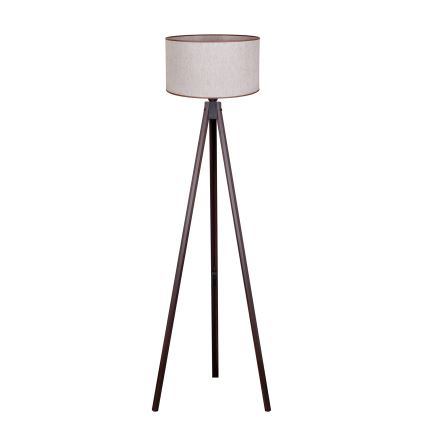 Duolla - Floor lamp 1xE27/60W/230V d. 44 cm beige/wenge