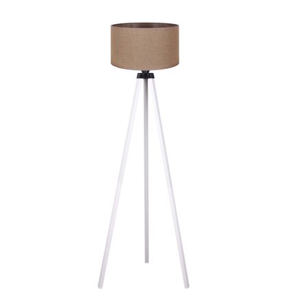 Duolla - Floor lamp 1xE27/60W/230V d. 44 cm brown/white