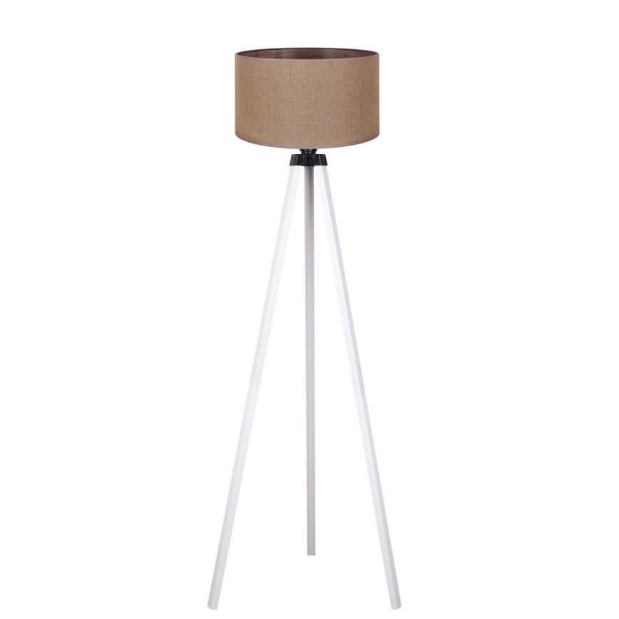 Duolla - Floor lamp 1xE27/60W/230V d. 44 cm brown/white
