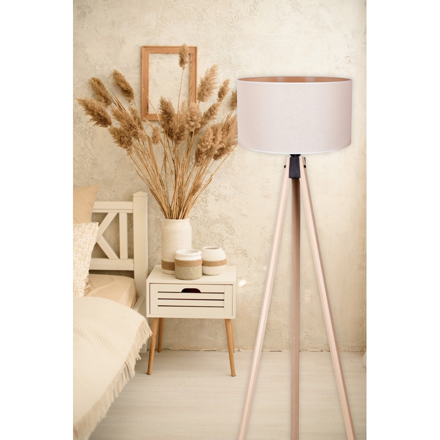 Duolla - Floor lamp 1xE27/60W/230V d. 44 cm creamy/beige