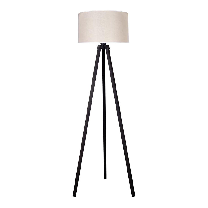 Duolla - Floor lamp 1xE27/60W/230V d. 44 cm creamy/wenge