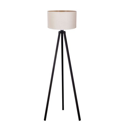 Duolla - Floor lamp 1xE27/60W/230V d. 44 cm creamy/wenge