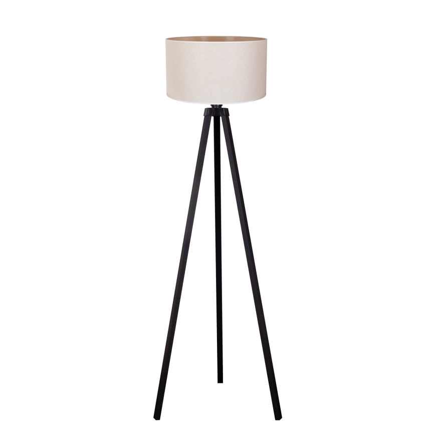 Duolla - Floor lamp 1xE27/60W/230V d. 44 cm creamy/wenge