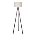 Duolla - Floor lamp 1xE27/60W/230V d. 44 cm creamy/wenge