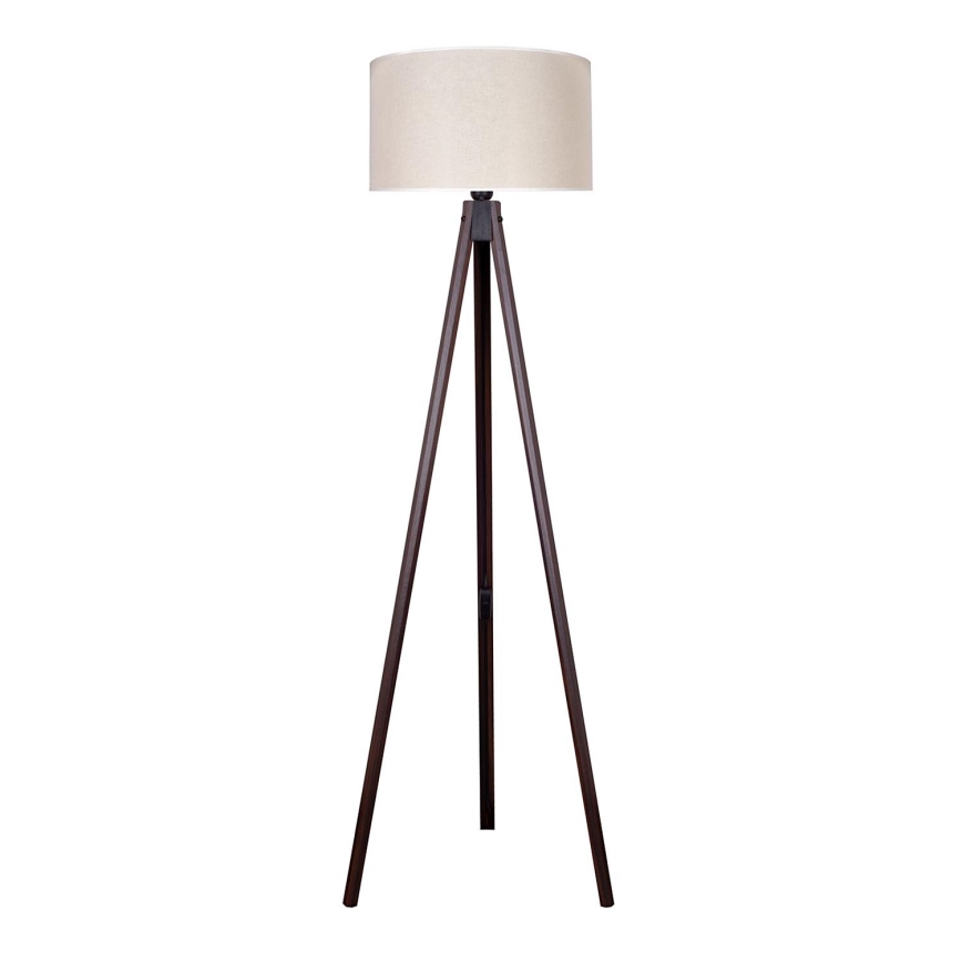 Duolla - Floor lamp 1xE27/60W/230V d. 44 cm creamy/wenge