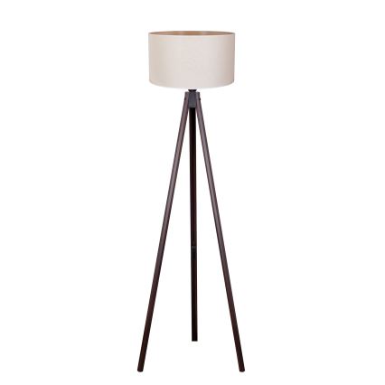 Duolla - Floor lamp 1xE27/60W/230V d. 44 cm creamy/wenge