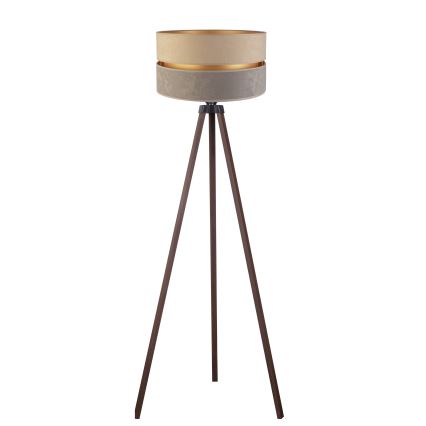 Duolla - Floor lamp DUO 1xE27/60W/230V d. 44 cm beige/grey/brown