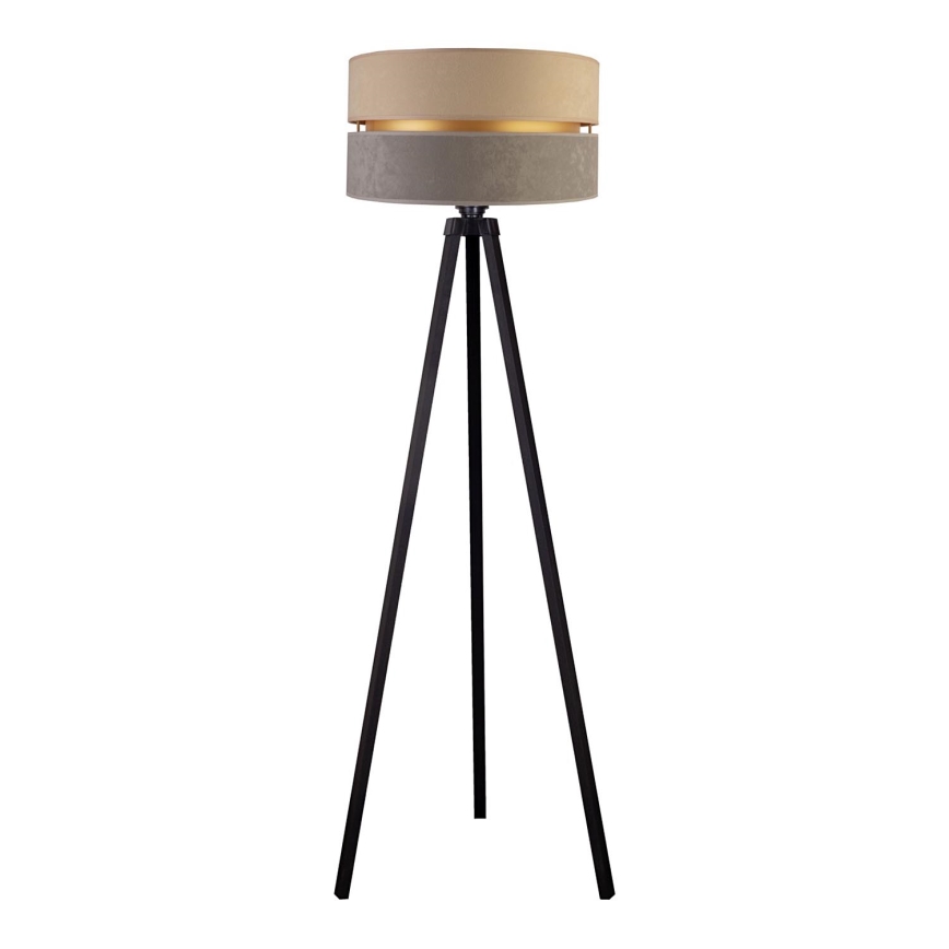 Duolla - Floor lamp DUO 1xE27/60W/230V d. 44 cm beige/grey/wenge