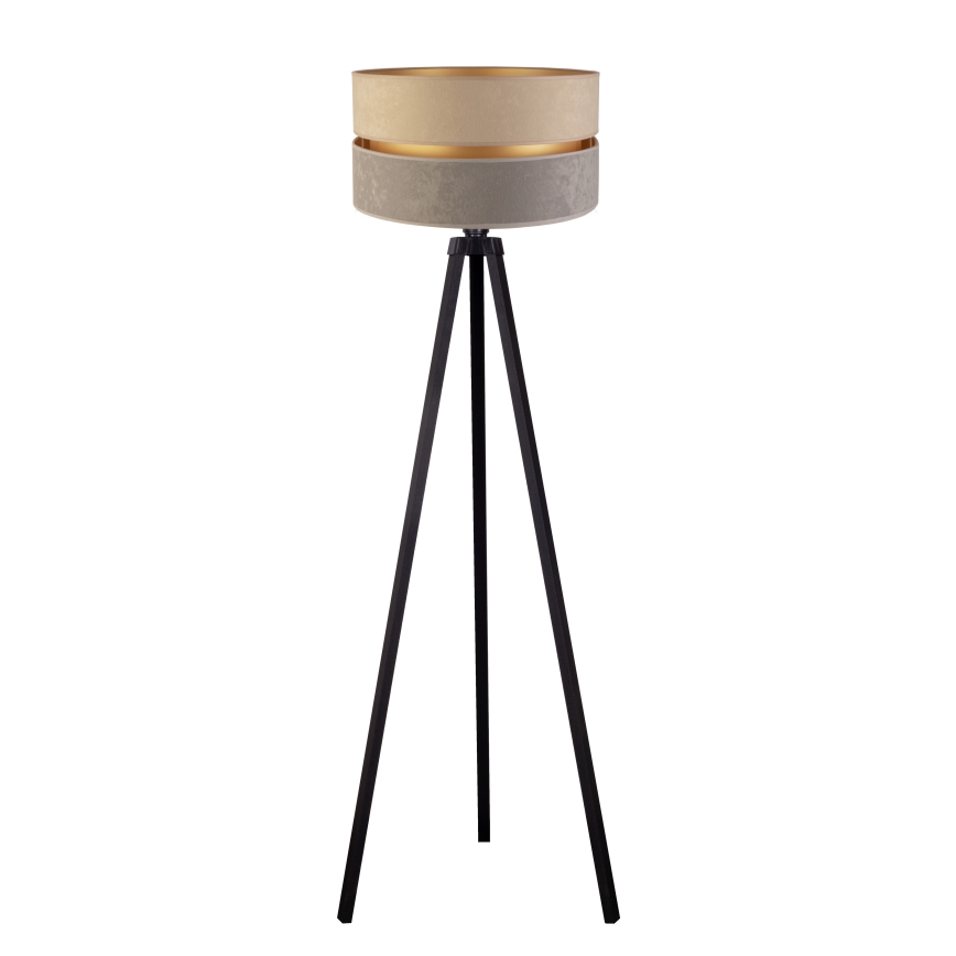 Duolla - Floor lamp DUO 1xE27/60W/230V d. 44 cm beige/grey/wenge