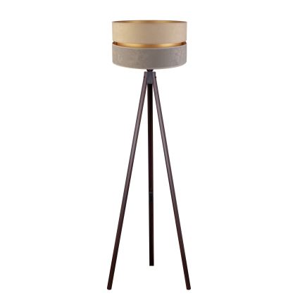 Duolla - Floor lamp DUO 1xE27/60W/230V d. 44 cm beige/grey/wenge