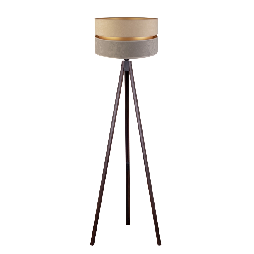 Duolla - Floor lamp DUO 1xE27/60W/230V d. 44 cm beige/grey/wenge