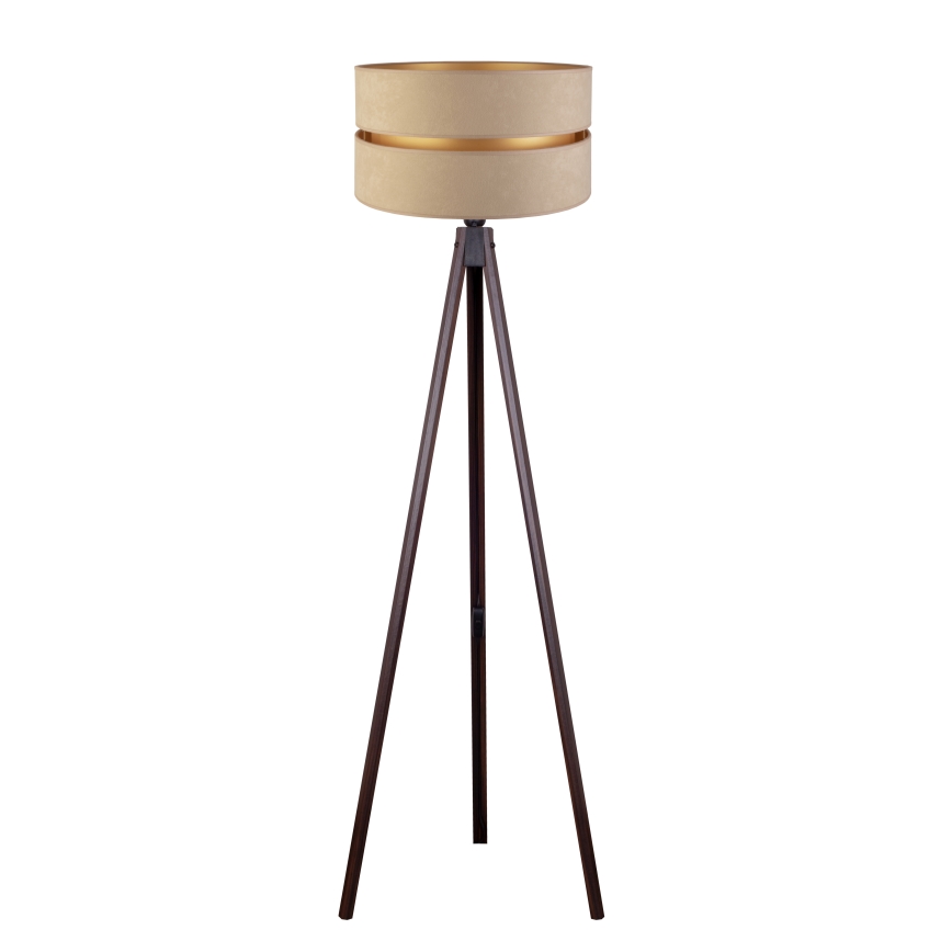 Duolla - Floor lamp DUO 1xE27/60W/230V d. 44 cm beige/wenge