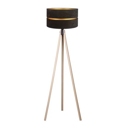 Duolla - Floor lamp DUO 1xE27/60W/230V d. 44 cm black/beige