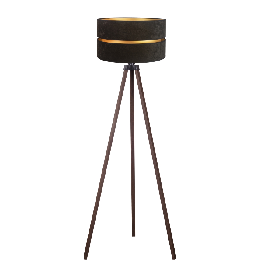 Duolla - Floor lamp DUO 1xE27/60W/230V d. 44 cm black/brown