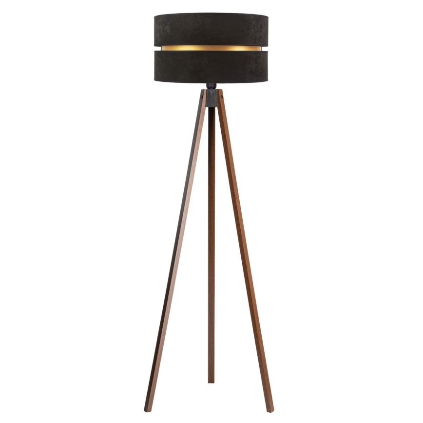 Duolla - Floor lamp DUO 1xE27/60W/230V d. 44 cm black/wenge