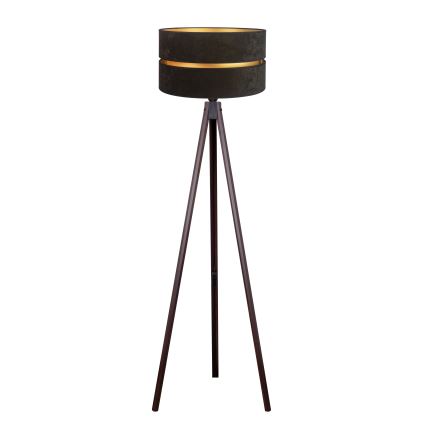 Duolla - Floor lamp DUO 1xE27/60W/230V d. 44 cm black/wenge