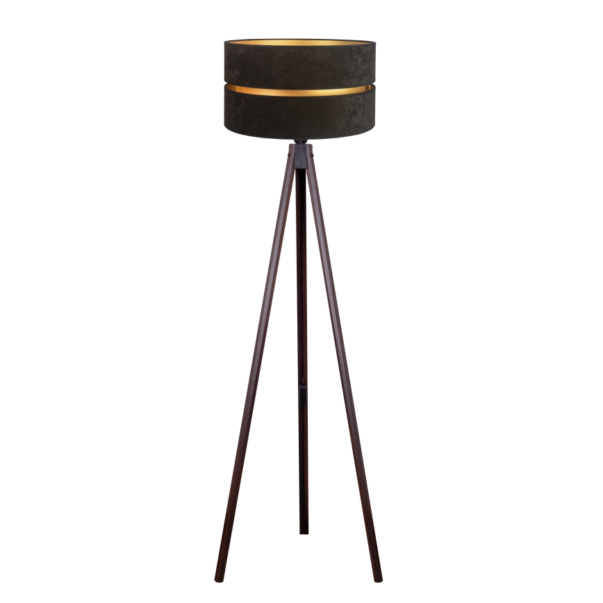 Duolla - Floor lamp DUO 1xE27/60W/230V d. 44 cm black/wenge