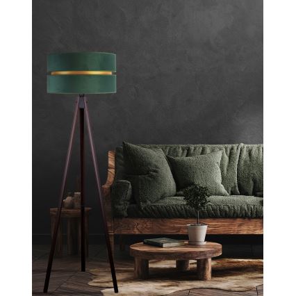 Duolla - Floor lamp DUO 1xE27/60W/230V d. 44 cm green/wenge