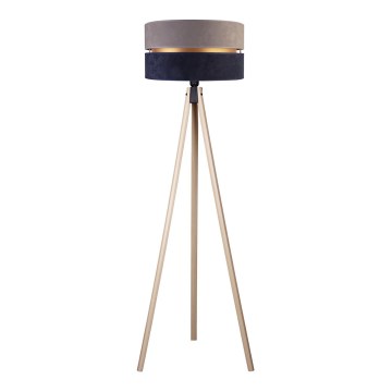 Duolla - Floor lamp DUO 1xE27/60W/230V d. 44 cm grey/blue/beige