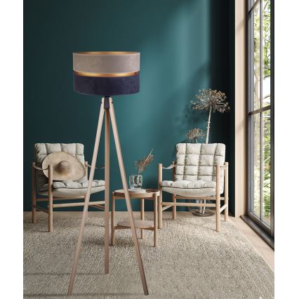 Duolla - Floor lamp DUO 1xE27/60W/230V d. 44 cm grey/blue/beige