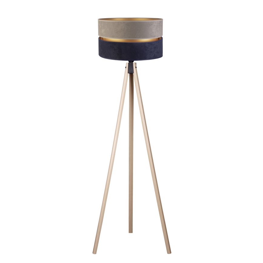 Duolla - Floor lamp DUO 1xE27/60W/230V d. 44 cm grey/blue/beige