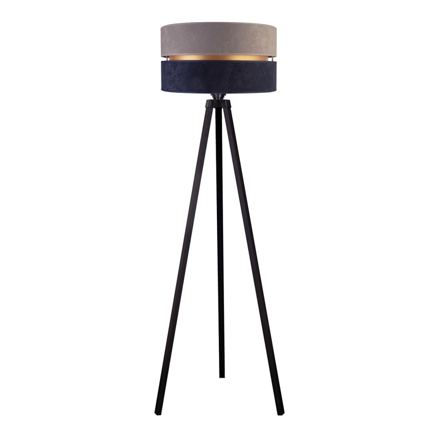 Duolla - Floor lamp DUO 1xE27/60W/230V d. 44 cm grey/blue/wenge