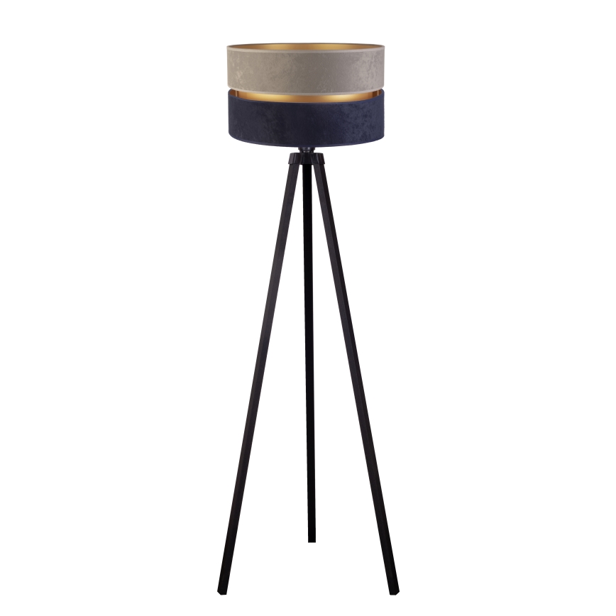 Duolla - Floor lamp DUO 1xE27/60W/230V d. 44 cm grey/blue/wenge