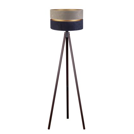 Duolla - Floor lamp DUO 1xE27/60W/230V d. 44 cm grey/blue/wenge
