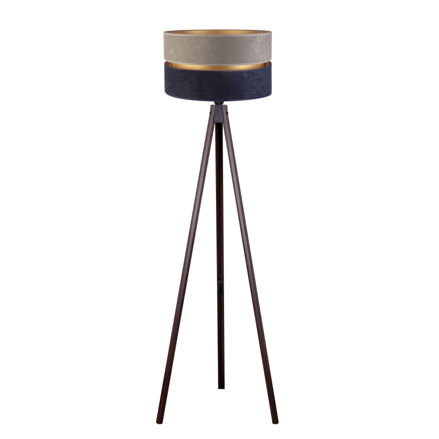 Duolla - Floor lamp DUO 1xE27/60W/230V d. 44 cm grey/blue/wenge