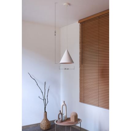 Duolla - IRONLINE Cable-Hung Pendant Light 1×G9/3W/230V Ø 25 cm White