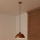 Duolla - IRONLINE Cable Pendant 1x E27/15W/230V, Ø 27 cm, Copper/Black
