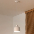 Duolla - IRONLINE cable pendant 1xE27/15W/230V Ø 17 cm white