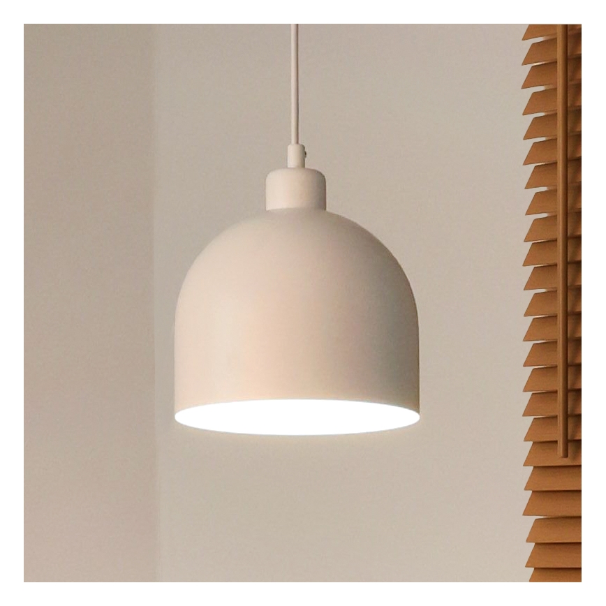 Duolla - IRONLINE cable pendant 1xE27/15W/230V Ø 17 cm white