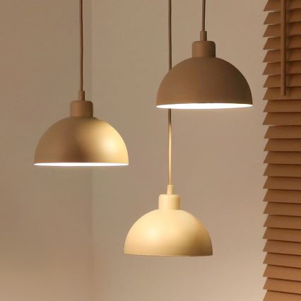 Duolla - IRONLINE Cable Pendant 3xE27/15W/230V Beige