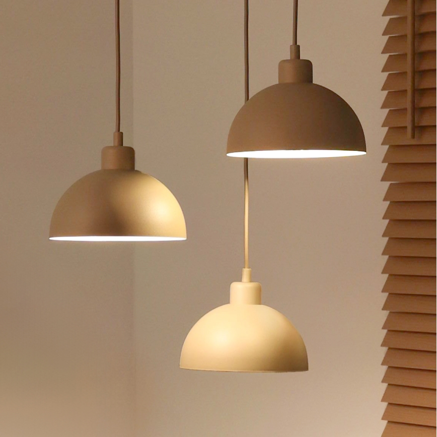 Duolla - IRONLINE Cable Pendant 3xE27/15W/230V Beige