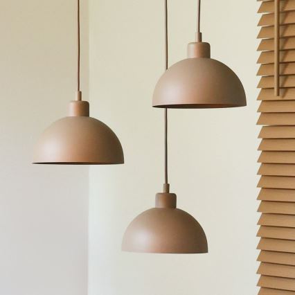 Duolla - IRONLINE Cable Pendant 3xE27/15W/230V Beige