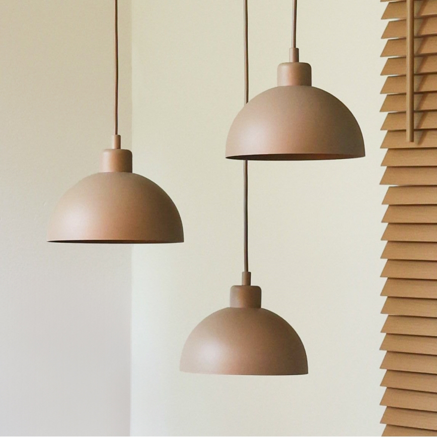 Duolla - IRONLINE Cable Pendant 3xE27/15W/230V Beige
