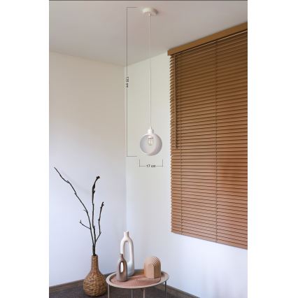 Duolla - IRONLINE Cable Pendant Lamp 1xE27/15W/230V White