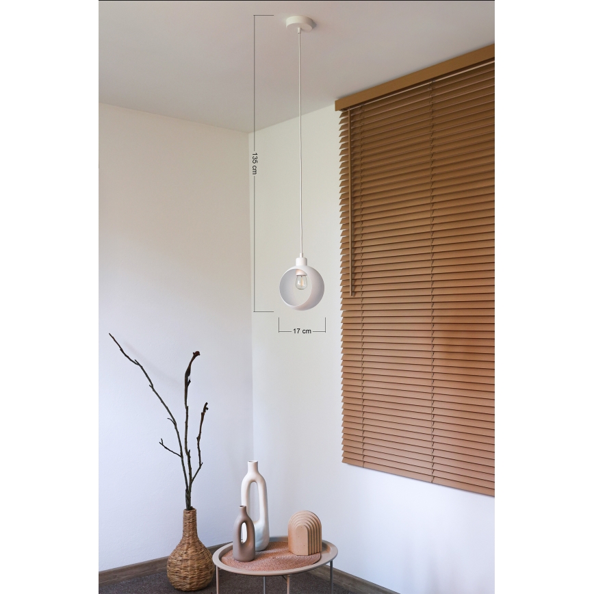 Duolla - IRONLINE Cable Pendant Lamp 1xE27/15W/230V White