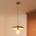 Duolla - IRONLINE Cable Pendant Lamp 1xE27/15W/230V Ø 30 cm beige/copper