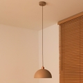 Duolla - IRONLINE Cable Pendant Light 1xE27/15W/230V, dia. 27 cm, beige/copper